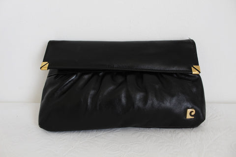 PIERRE CARDIN GENUINE LEATHER CLUTCH BLACK