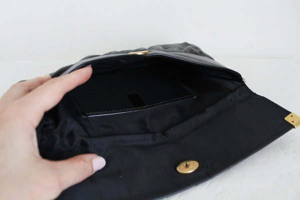 PIERRE CARDIN GENUINE LEATHER CLUTCH BLACK