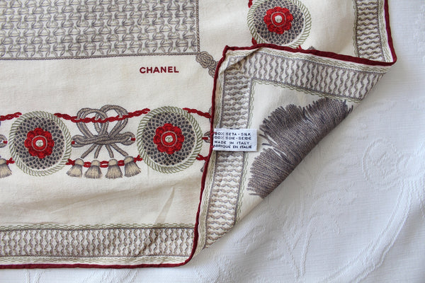 CHANEL 100% SILK SCARF EXTRA LARGE