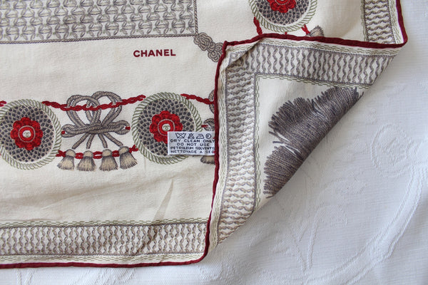 CHANEL 100% SILK SCARF EXTRA LARGE