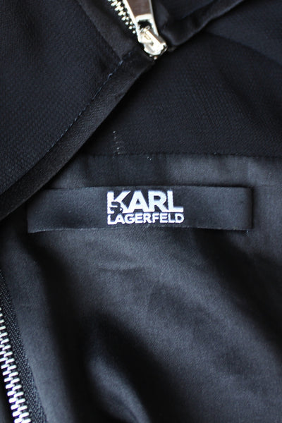 KARL LAGERFELD SHIMMER DRESS BLACK - SIZE 10