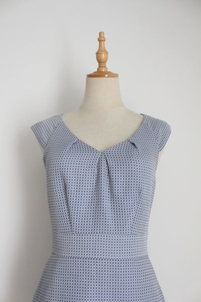 BANANA REPUBLIC SHIFT DRESS BLUE - SIZE 6