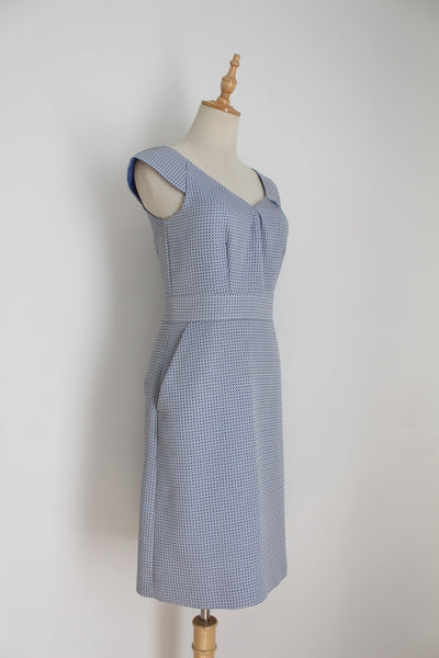BANANA REPUBLIC SHIFT DRESS BLUE - SIZE 6