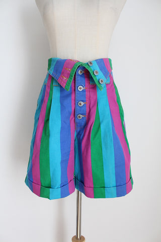 SISSY BOY STRIPED DENIM SHORTS - SIZE 8