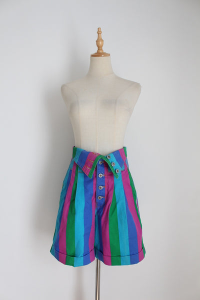 SISSY BOY STRIPED DENIM SHORTS - SIZE 8