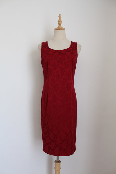 MARILYN ANSELM FOR HOBBS DRESS RED - SIZE 10