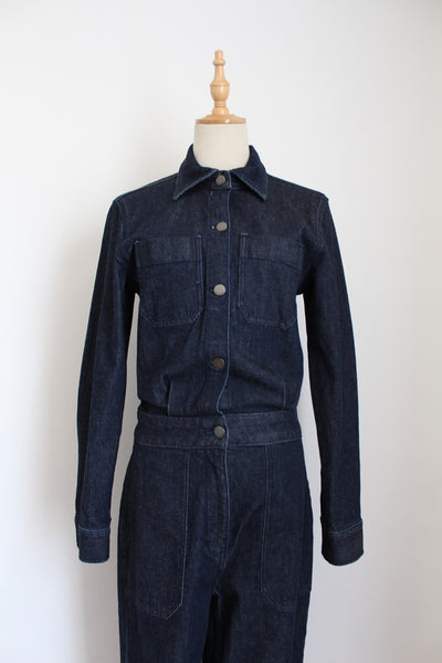 COUNTRY ROAD DENIM JUMPSUIT - SIZE 8