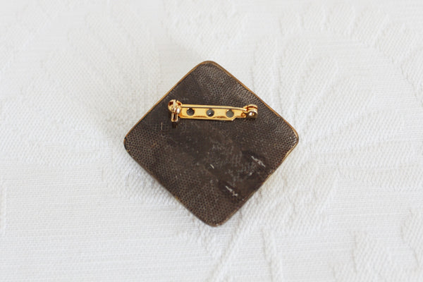 VINTAGE GENUINE SNAKE SKIN BROOCH