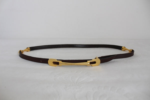 VINTAGE GENUINE LEATHER HORSEBIT BELT SPAIN