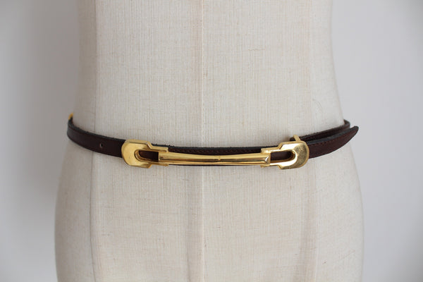 VINTAGE GENUINE LEATHER HORSEBIT BELT SPAIN