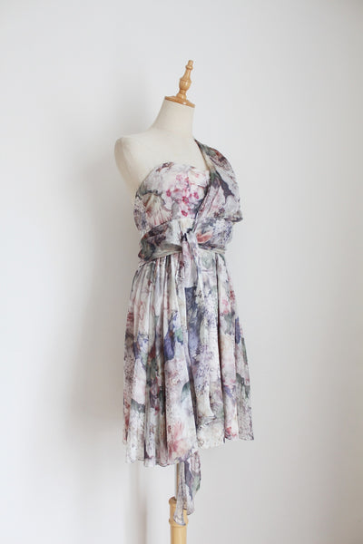 FOREVER NEW 100% SILK ONE SHOULDER DRESS - SIZE 6