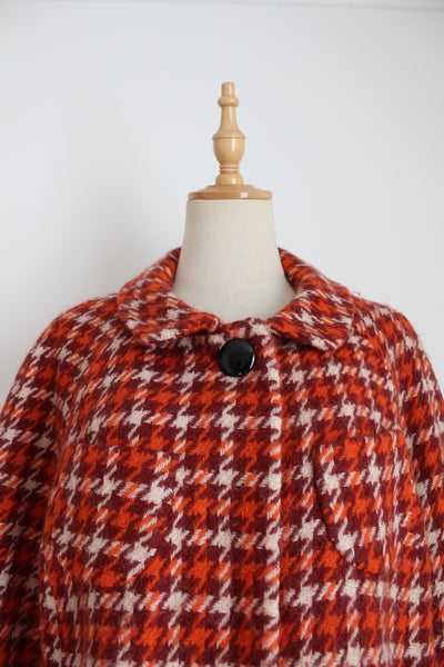 BANANA REPUBLIC WOOL HOUNDSTOOTH JACKET - SIZE 14