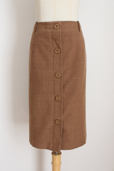 LAURA ASHLEY VINTAGE WOOL PENCIL SKIRT - SIZE 12