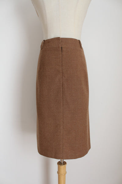 LAURA ASHLEY VINTAGE WOOL PENCIL SKIRT - SIZE 12