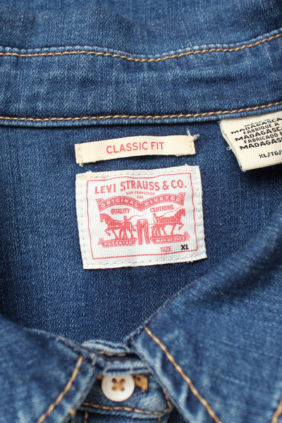 LEVI'S CLASSIC FIT DENIM SHIRT - SIZE XL