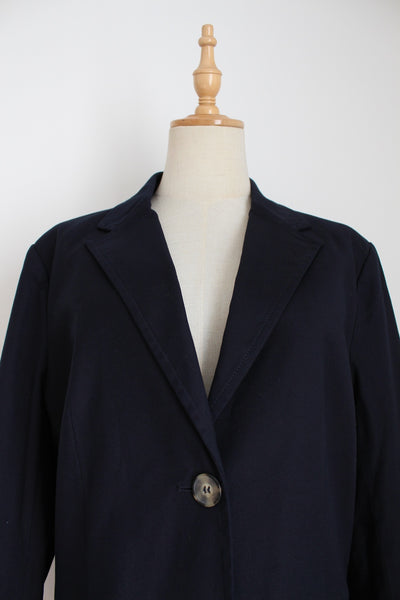 TRENERY TAILORED BLAZER NAVY - SIZE 16