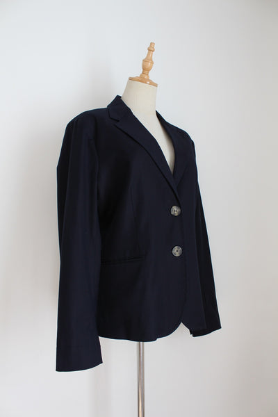 TRENERY TAILORED BLAZER NAVY - SIZE 16