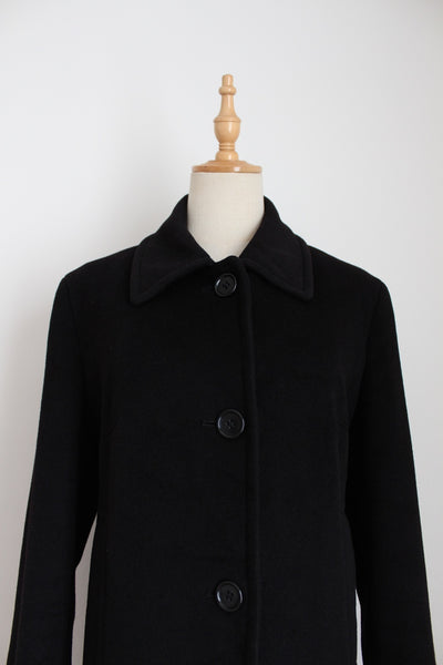 BOSS BY HUGO BOSS WOOL CASHMERE COAT - SIZE 10