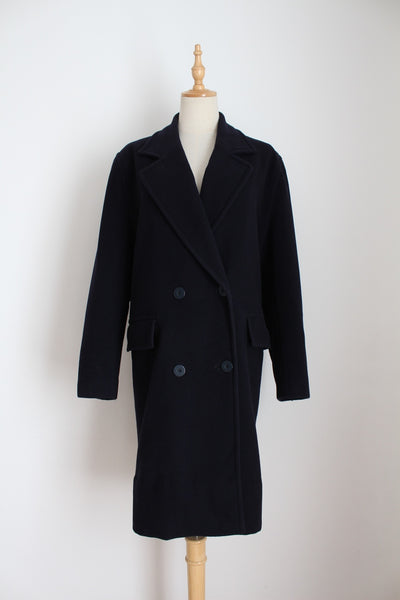 WEINBERG PARIS WOOL VINTAGE JACKET NAVY - SIZE 12