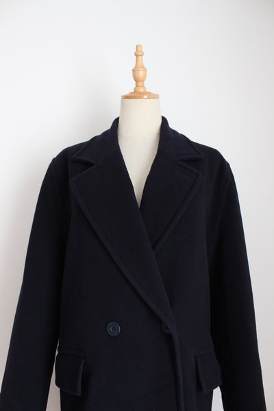 WEINBERG PARIS WOOL VINTAGE JACKET NAVY - SIZE 12