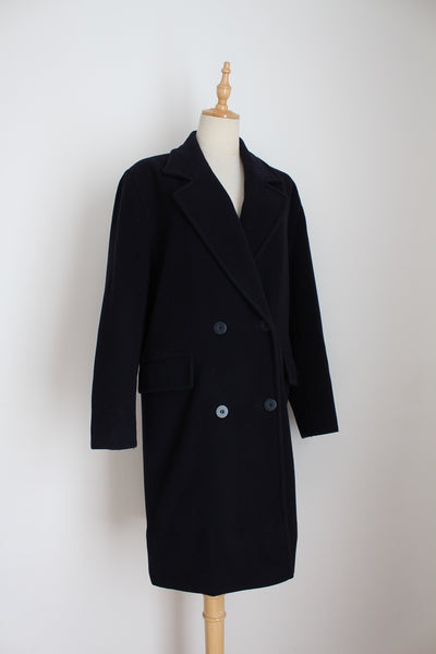 WEINBERG PARIS WOOL VINTAGE JACKET NAVY - SIZE 12