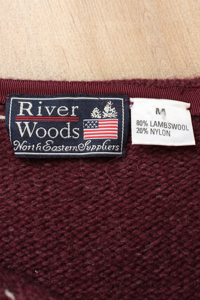 LAMBSWOOL VINTAGE KNIT SKIRT PURPLE - SIZE 8