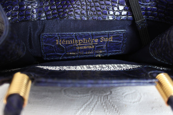HEMISPHERE SUD MAURITIUS CROC MINI BAG