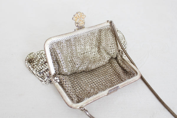 VINTAGE CHAINMAIL MESH MINI EVENING BAG