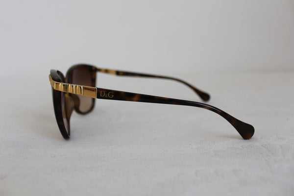 DOLCE & GABBANA TORTOISE SHELL SUNGLASSES
