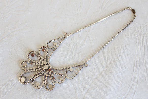VINTAGE RHINESTONE STATEMENT NECKLACE