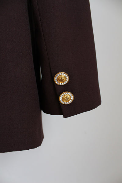 JANFRELUCHE PARIS BLAZER BROWN - SIZE 12