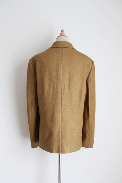AIGNER WOOL BLAZER TAN - SIZE 14