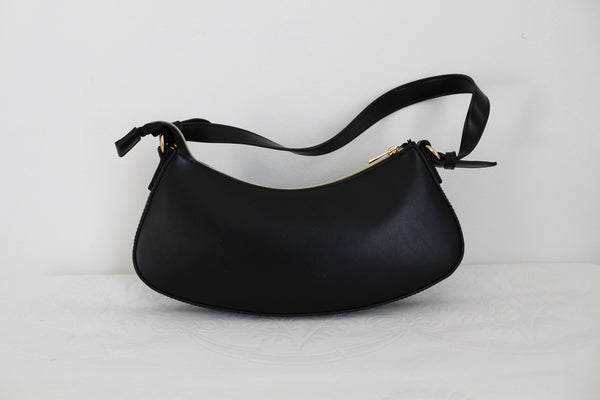 NEW TORTOISE SHELL CHAIN BAG BLACK