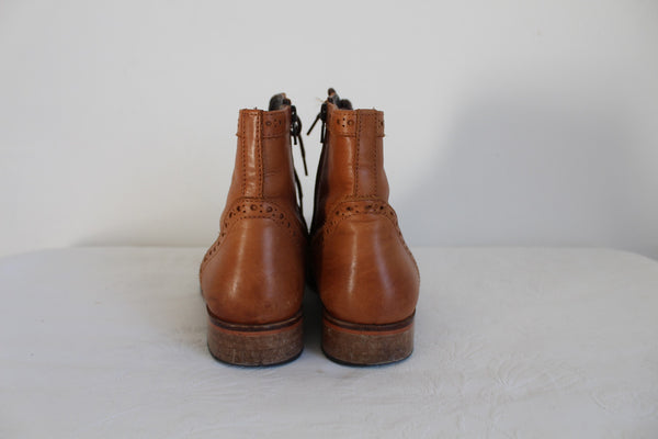 RARE EARTH GENUINE LEATHER ANKLE BOOTS - SIZE 7