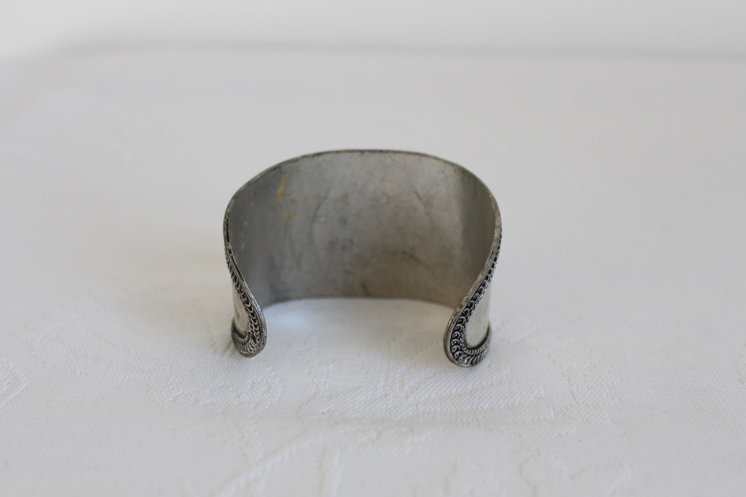 GEM STONE SILVER TONE CUFF BANGLE – Lehza Vintage