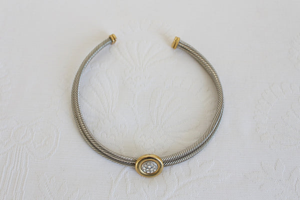 VINTAGE DIAMANTE ROPE CHOKER