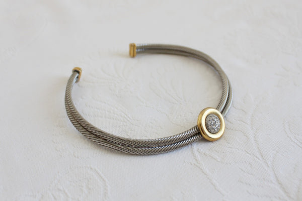 VINTAGE DIAMANTE ROPE CHOKER