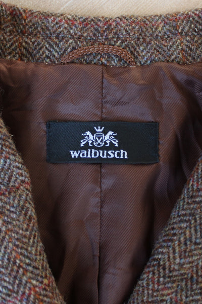 WALBUSCH HARRIS TWEED WOOL BLAZER - SIZE 16