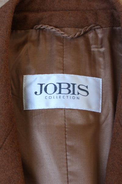 JOBIS ANGORA WOOL BLAZER TAN - SIZE 8