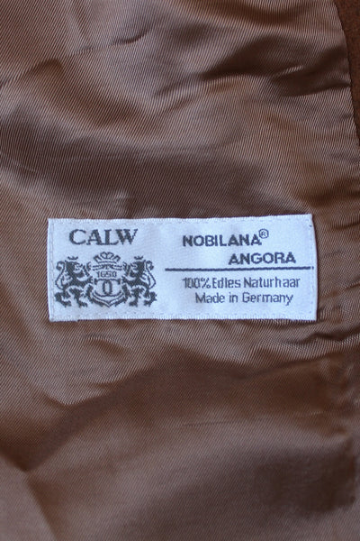 JOBIS ANGORA WOOL BLAZER TAN - SIZE 8