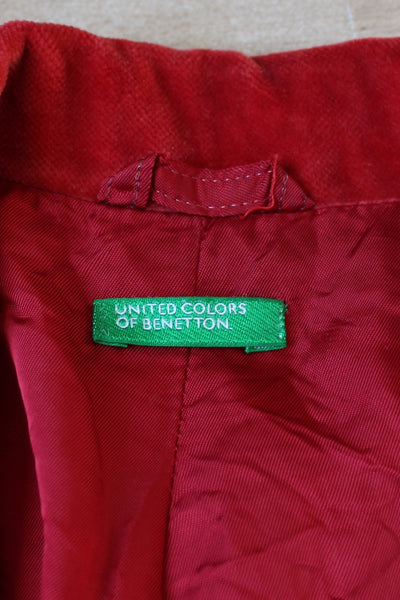 UNITED COLORS OF BENETTON VELVET JACKET - SIZE 8