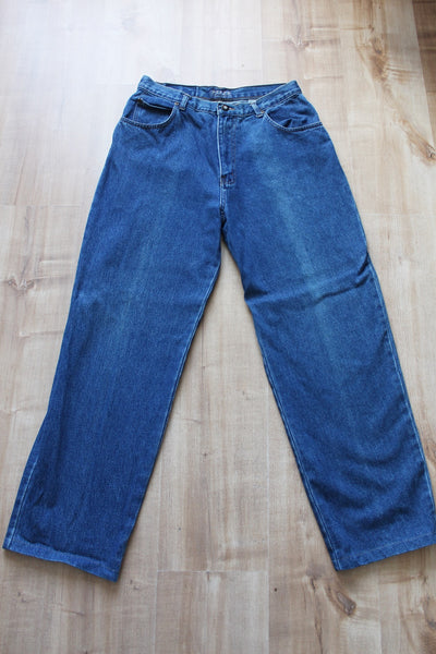 VINTAGE KELSO COTTON HIGH WAIST JEANS - SIZE 12