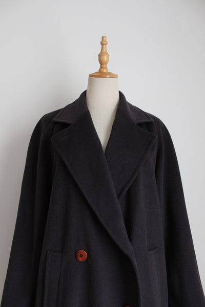 CHARLES MAUDRET PARIS WOOL CASHMERE COAT - SIZE 14