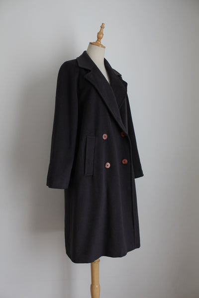 CHARLES MAUDRET PARIS WOOL CASHMERE COAT - SIZE 14