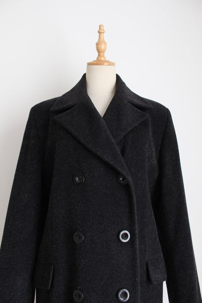 FS WOOL MOHAIR COAT CHARCOAL - SIZE 12