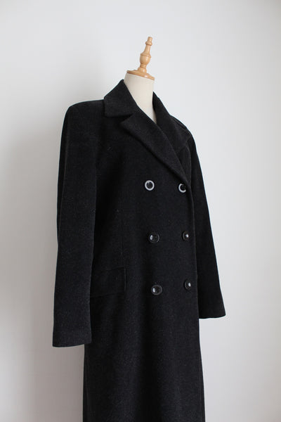 FS WOOL MOHAIR COAT CHARCOAL - SIZE 12