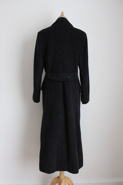 FS WOOL MOHAIR COAT CHARCOAL - SIZE 12