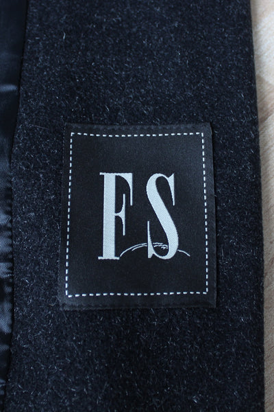 FS WOOL MOHAIR COAT CHARCOAL - SIZE 12