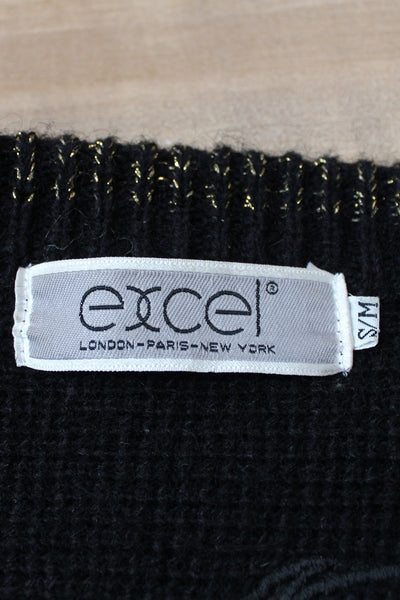 EXCEL MOHAIR BLEND APPLIQUE JERSEY - SIZE S/M