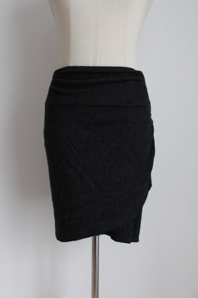 COUNTRY ROAD WOOL RUCHED SKIRT - SIZE XS